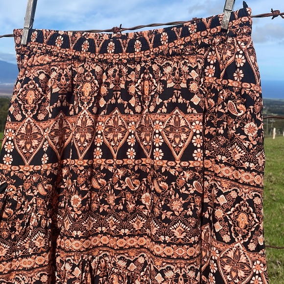 Free People Boho All About The Tiers Aline skirt size S - Picture 3 of 5